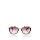 Prada Women's Oval Sunglasses-pink