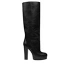 Gucci Women's Britney Leather Knee Boots - Black