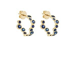Pamela Love Fine Jewelry Women's Paillette Huggie Hoop Earrings - Blue