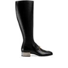 Gucci Women's Leather Knee Boots - Black