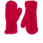 Barneys New York Women's Knitted Mink Fur Mittens-pink