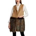 Barneys New York Women's Fur-trimmed Wool-cashmere Vest-lt. Brown