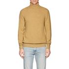 Loro Piana Men's Cashmere Turtleneck Sweater-yellow