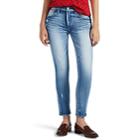 Moussy Vintage Women's Helendale Distressed Skinny Jeans - Blue