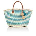 Barneys New York Women's Provence Small Straw Tote Bag - Turquoise