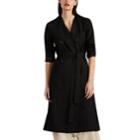 Robert Rodriguez Women's Hybrid Belted Double-breasted Coat - Black