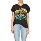 Madeworn Women's Snoop Dogg Distressed Cotton T-shirt-black