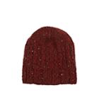 Inis Meain Men's Cable-knit Merino Wool-cashmere Hat - Red