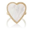 Jennifer Meyer Women's Mother-of-pearl & Diamond Heart Ring-white