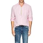 Hartford Men's Linen Button-down Shirt-pink