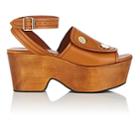 Derek Lam Women's Zaria Leather Platform Sandals-gold