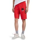 Off-white C/o Virgil Abloh Men's Monalisa Cotton French Terry Shorts - Red