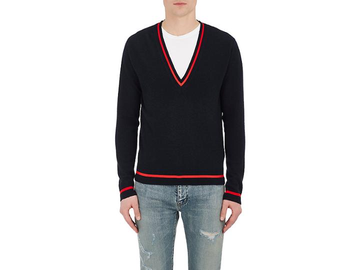 Givenchy Men's V-neck Wool Sweater