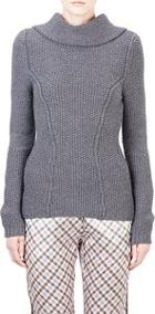 Nina Ricci Popcorn-stitched Sweater-grey