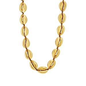 Tohum Design Women's Large Shell Necklace-gold