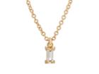 Ileana Makri Women's Baguette White Diamond Pendant Necklace
