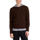 Barneys New York Men's Mlange Cashmere Crewneck Sweater - Rust