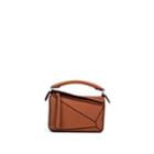 Loewe Women's Puzzle Mini Leather Shoulder Bag - Beige, Tan