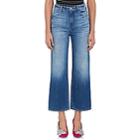 J Brand Women's Joan Wide-leg Crop Jeans-md. Blue