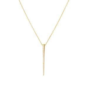 Tejen Women's White Diamond Pendant Necklace - Gold