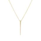 Tejen Women's White Diamond Pendant Necklace - Gold