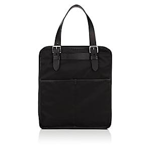 Felisi Men's Slim Shopper Tote Bag-black
