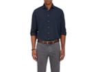 Massimo Alba Men's Spread-collar Twill Shirt