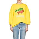 Marc Jacobs Women's Mello Yello Jersey Sweatshirt-yellow