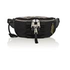 Moschino Women's Leather-trimmed Belt Bag-black