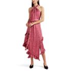 Derek Lam 10 Crosby Women's Striped Floral Crepe Halter Dress - Pink