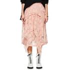J Koo Women's Ruffled Lace Midi-skirt-pink