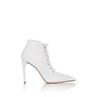 Miu Miu Women's Leather Lace-up Ankle Boots-bianco