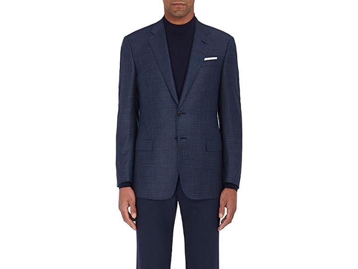 Giorgio Armani Men's Soft Houndstooth Wool Two-button Sportcoat