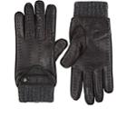 Christophe Fenwick Men's Le Mans Cashmere-lined Leather Gloves-black