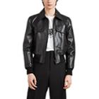 Givenchy Men's Leather Blouson Jacket - Black