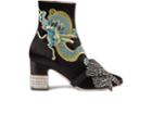 Gucci Women's Candy Embroidered Satin Ankle Boots