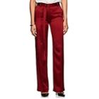 Boon The Shop Women's Crepe Wide-leg Trousers-red