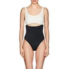 Solid & Striped Women's Natasha Cutout One-piece Swimsuit-cream, Black
