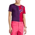 Prabal Gurung Men's Abstract-floral Gradient Jersey T-shirt - Purple