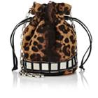 Tomasini Women's Lucile Calf Hair Bucket Bag-leopard