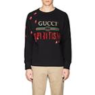 Gucci Men's Spiritismo Embellished Cotton Terry Sweatshirt - Black
