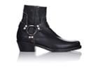Balenciaga Men's Harness-strap Leather Ankle Boots