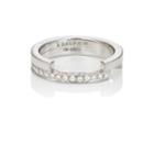 Dauphin Women's White Diamond Ring-silver