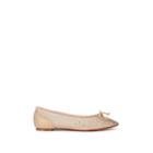 Christian Louboutin Women's Crystal-embellished Leather & Mesh Flats - Version Nude 1