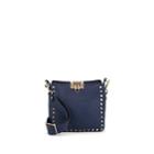 Valentino Garavani Women's Rockstud Mini Leather Hobo Bag - Blue