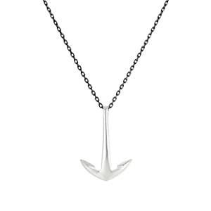 Miansai Men's Anchor Pendant Necklace-silver