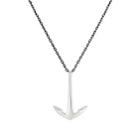 Miansai Men's Anchor Pendant Necklace-silver