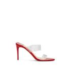 Christian Louboutin Women's Just Nothing Patent Leather & Pvc Mules - Red