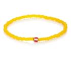 Luis Morais Men's Striped-bead Bracelet-yellow