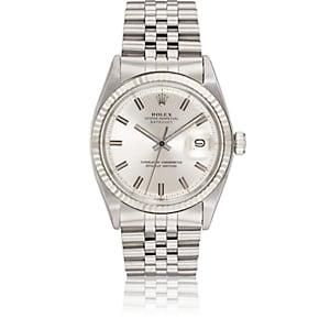 Vintage Watch Men's Rolex 1962 Oyster Perpetual Datejust Watch-silver
